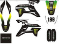 ADESIVI MONSTER X PLASTICHE KRZ PIT BIKE KAYO TT125 TT140 TD160 TT160 TT190R