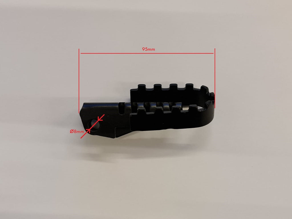 1CP COPPIA PEDALINE PEDANE POGGIAPIEDI MINICROSS RUOTE 10" POGGIA PIEDI