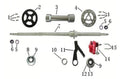 COPRI ASSE CENTRALE POSTERIORE MINIATV RAPTOR 49CC 2 TEMPI MINIQUAD