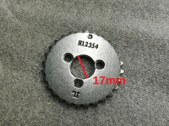 Puleggia Pignone 28T di distribuzione motore in acciaio C70 temprato KAYO PREDATOR 110 catena distribuzione 110 125