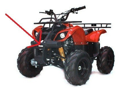 PLASTICA PARACOLPI ANTERIORE PROTEZIONE QUAD ATV HUMMER 2 FARI VECCHIO MODELLO