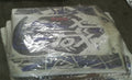 ADESIVI BLU QUAD ATV 125 SPORT miniquad sticker Tox stile raptor