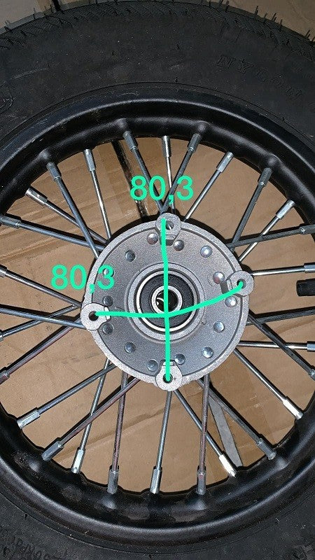 kit MOTARD CERCHI e GOMME 3.00X10 MINICROSS MORINI ANTERIORE E POSTERIORE pit bike