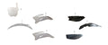 PLASTICHE CARENE PIT BIKE TTR110 KAYO - kit completo