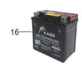BATTERIA 9Ah PER QUAD KAYO TOR250 250cc MOTO CROSS PIT BIKE
