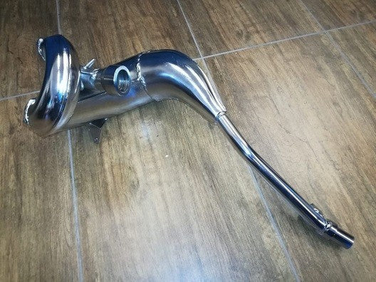 MARMITTA SENZA SILENZIATORE MINICROSS MORINI 50cc - scarico minimoto cross lem ktm