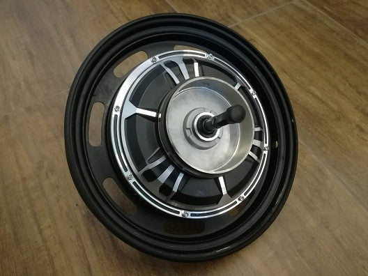 MOTORE 500W A TAMBURO GANASCE MOZZO RUOTA POSTERIORE COMPLETO - bici elettrica scooter sky II tipo z-tech