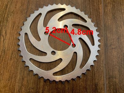 CORONA 45 DENTI PASSO 428 QUAD PIT BIKE 4 TEMPI