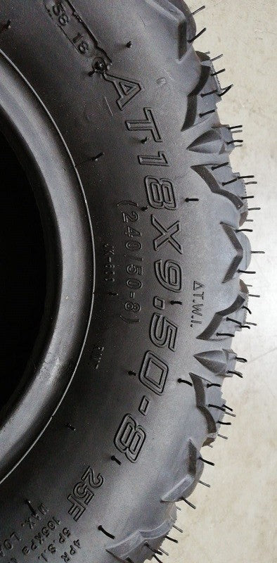 01Pz GOMMA 18X9,5-8 POSTERIORE  QUAD KAYO 125CC MINIQUAD