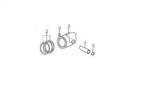 SET PISTONE 160cc FASCE SPINOTTO SENGER - blocco motore pit bike kayo YX160
