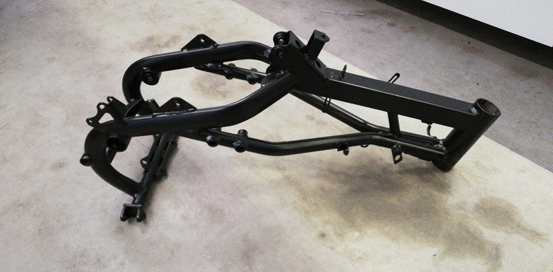 telaio ARANCIONE pit bike cross kayo serie TT125 TT140 TT170 ruote 17 - 14