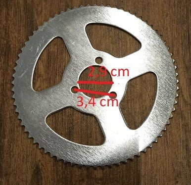 CORONA MINIMOTO 72 DENTI  PASSO PICCOLO MINIATV MINIQUAD CATENA