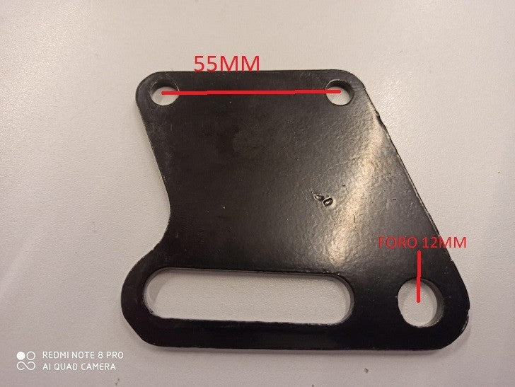 PIASTRA ADATTATTORE SUPPORTO FRENO POSTERIORE PIT BIKE CROSS