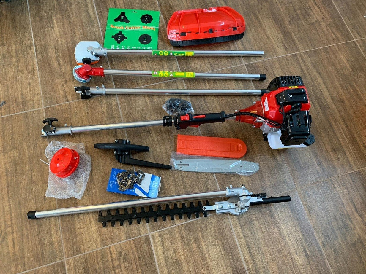 DECESPUGLIATORE MULTIFUNZIONE 53cc tagliasiepe motosega potatura a scoppio + omaggio