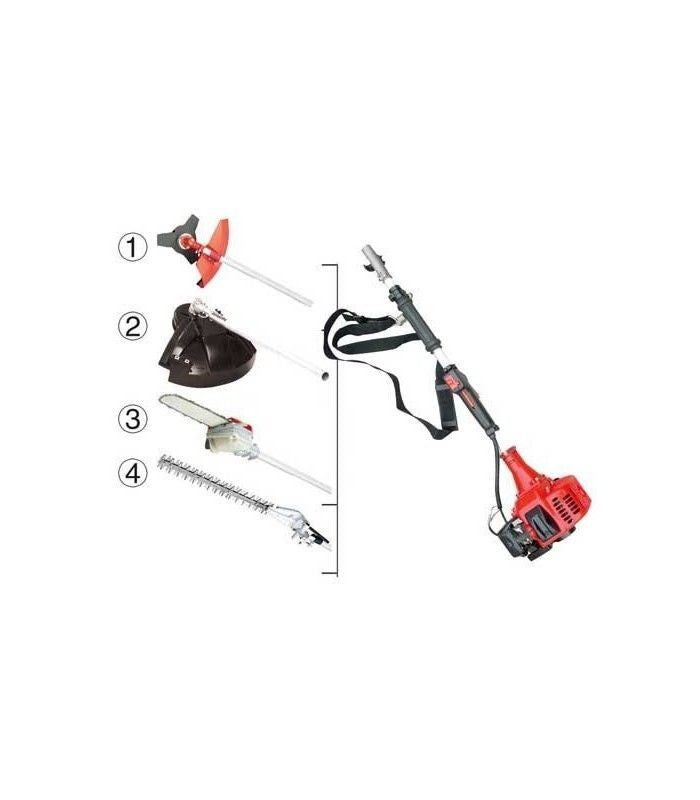 DECESPUGLIATORE MULTIFUNZIONE 36cc tagliasiepe motosega potatura a scoppio