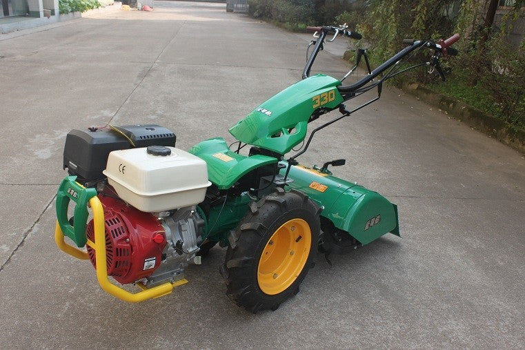 MOTOCOLTIVATORE 9HP BENZINA MULTIFUNZIONE 4 TEMPI - barra falciante trincia zappa spazzaneve