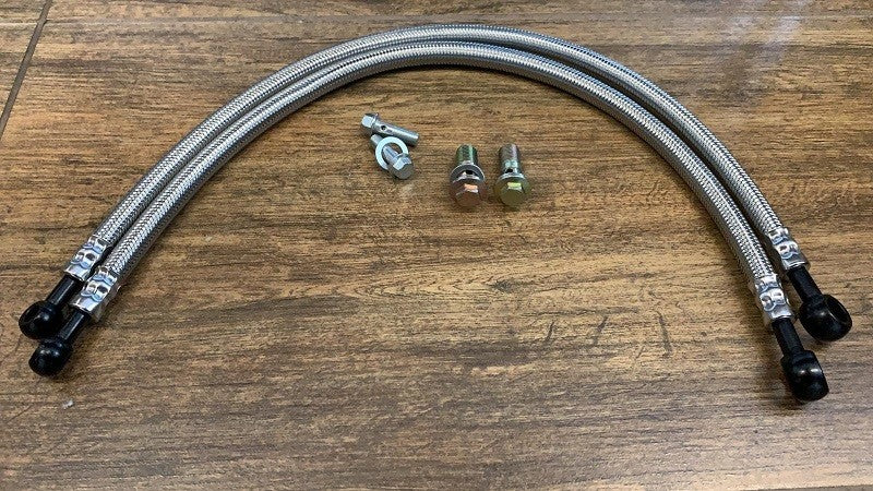 COPPIA TUBI + SET KIT VITI DI  FISSAGGIO RADIATORE OLIO RAFFREDDAMENTO PER QUAD KAYO A200