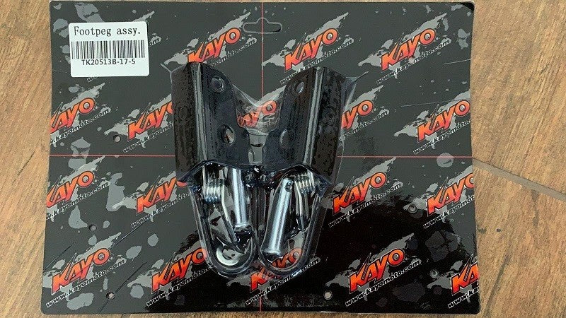 SUPPORTO+ PEDALINE PER PIT BIKE KAYO TSD 90 TSD 110