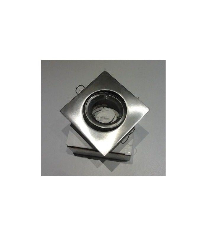 quadro alluminio satinata ORIENTABILE FARETTI INTERNI LED MR16 GU10 SUPPORTO