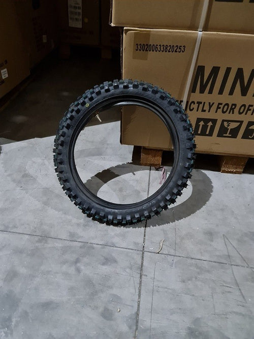 01pz GOMMA + CAMERA D'ARIA  COPERTONE VECCHIA 70/100-14 ANTERIORE CROSS PIT BIKE 70 100 14