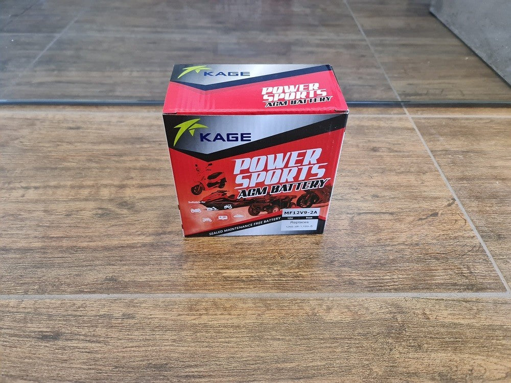 BATTERIA 9Ah 12V QUAD MINIQUAD PITBIKE MOTO SCOOTER TECNOLOGIA AGM MF12V9 - 2A