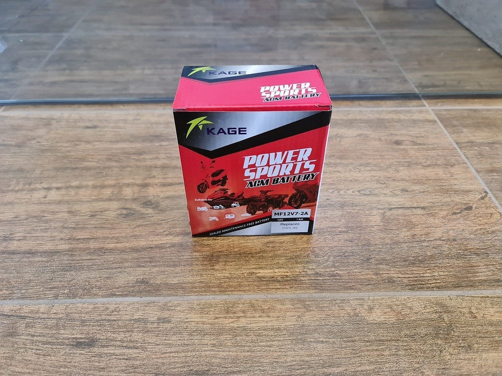 BATTERIA 7Ah 12V QUAD MINIQUAD PITBIKE MOTO SCOOTER TECNOLOGIA AGM MF12V7 - 2A