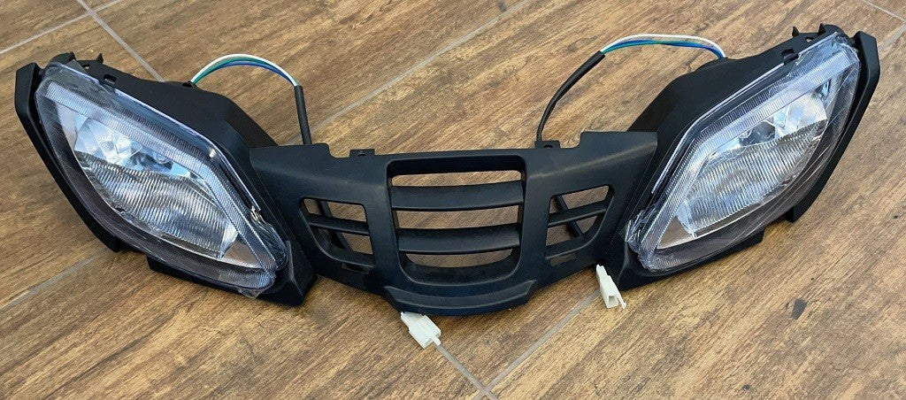 PLASTICA FANALI CON SUPPORTO PER QUAD KAYO  AU150 150CC AU180 180cc