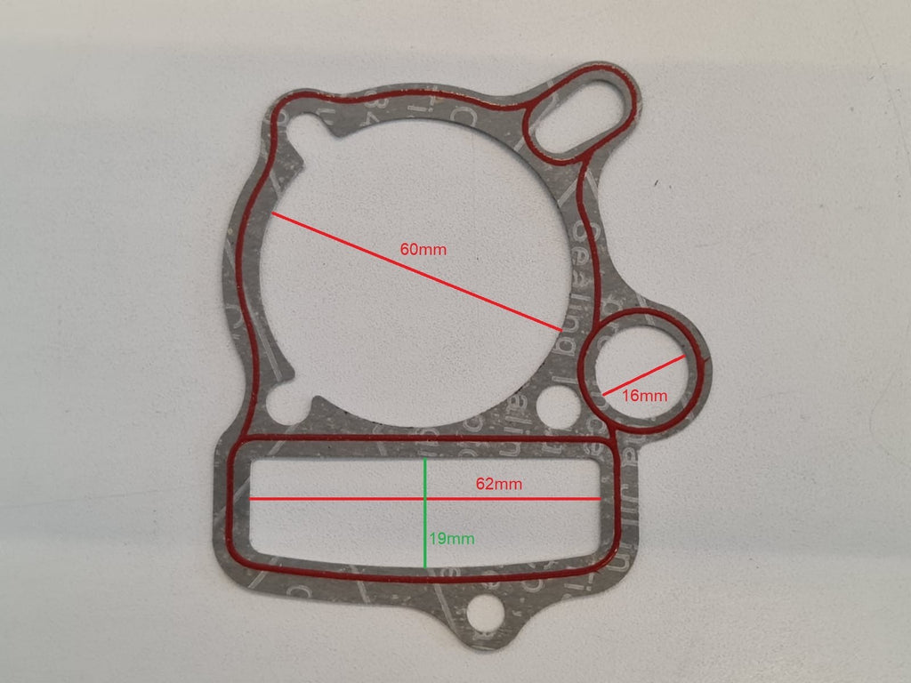 GUARNIZIONE DEL BASAMENTO DEL CILINDRO PER MOTORE YX 125 PITBIKE KAYO TT125 QUAD AT125 125cc