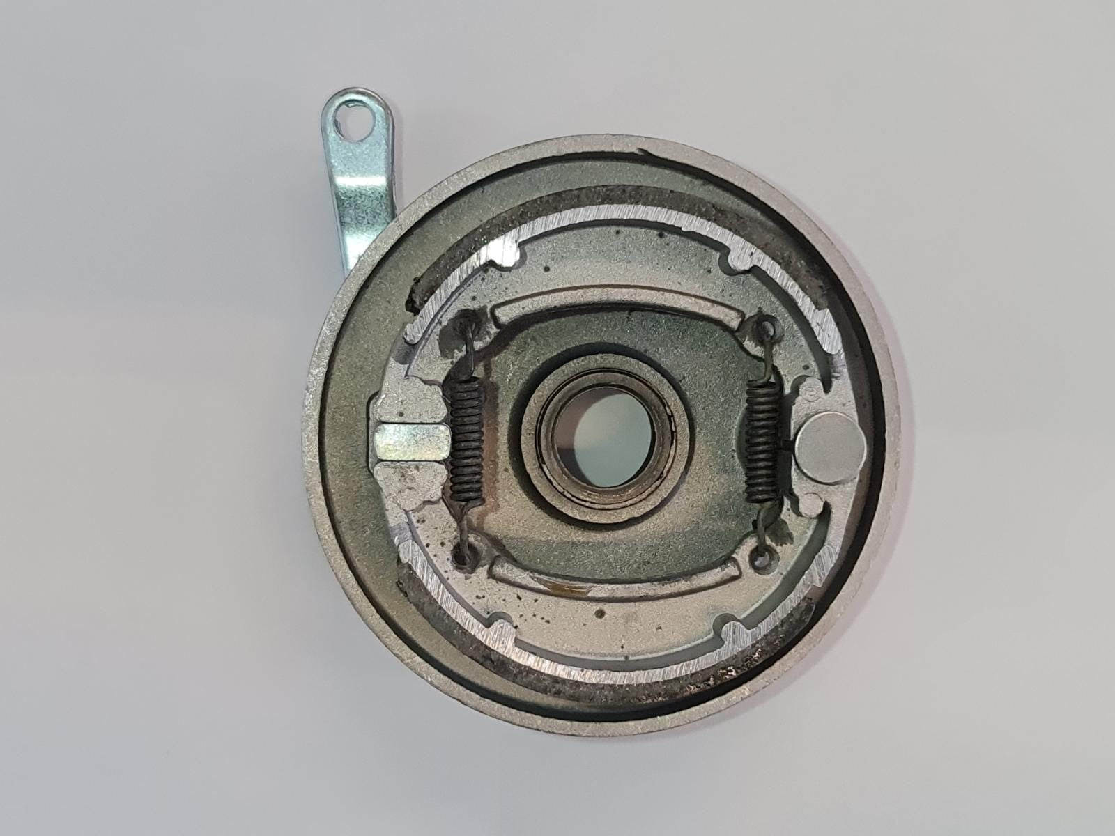 1PZ GANASCIA SINISTRA 8" MASSETTE FRENI GANASCE ANTERIORI MOZZO RUOTA CERCHIO QUAD MINIQUAD TAMBURO