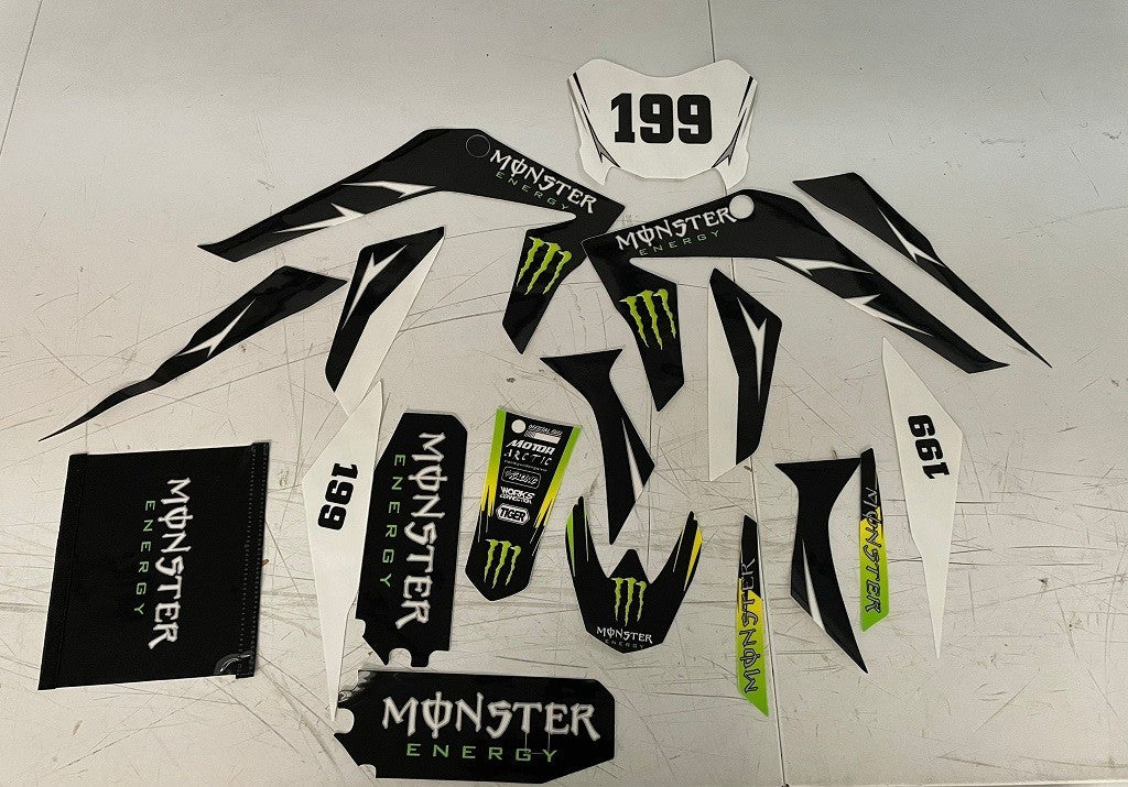 ADESIVI MONSTER PER PIT BIKE KAYO TS90 TSD110 TD125
