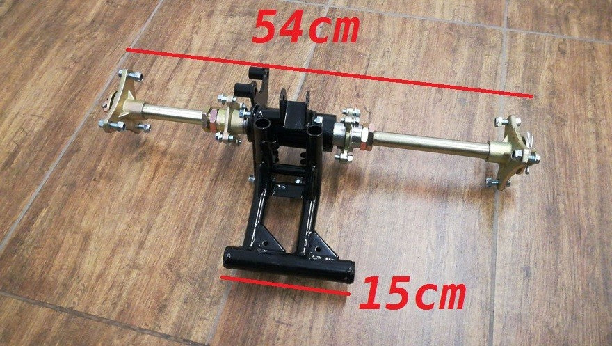 ASSE ASSALE QUAD 110CC 6" - 54cm completo carro mozzi corona disco