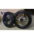 01pz GOMMA CERCHIATA 90/100-14 CERCHI GOMME PERNO 12mm cross PIT BIKE MONSTER - CERCHIO COPERTONE