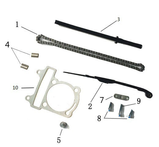 1cp SPESSORE BOCCOLA CILINDRICA PER CILINDRO BLOCCO MOTORE GY6 QUAD KAYO AU180 180cc