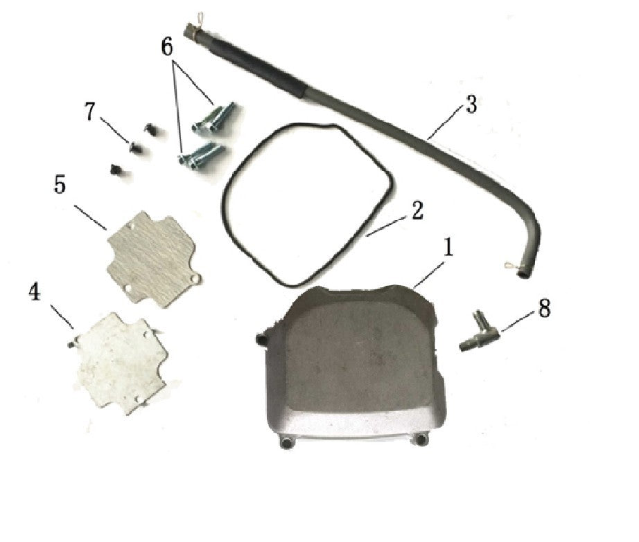 RACCORDO TUBO SFIATO OLIO FILTRO PER QUAD KAYO GY6 AU180 180cc
