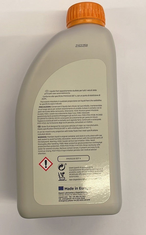 LIQUIDO FRENI DOT 4 RESPOL OLIO FRENI