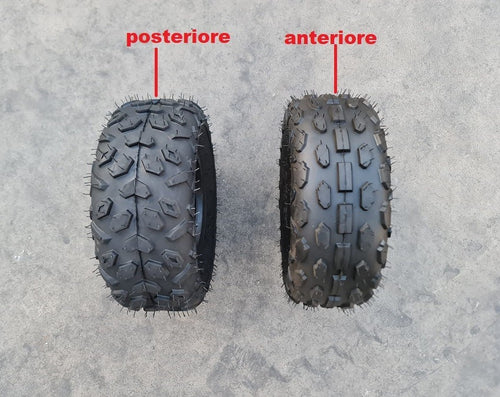 1pz GOMMA ANTERIORE POSTERIORE 145/70-6 PER MINIQUAD QUAD MINIATV ATV 110cc