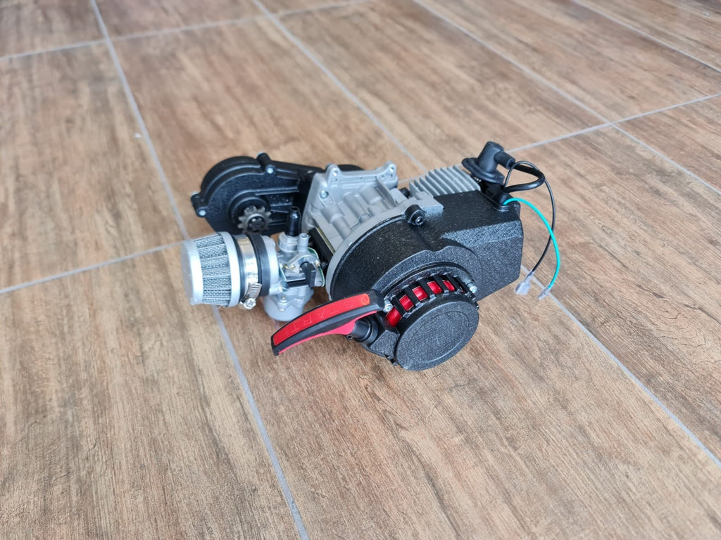 BLOCCO MOTORE MINICROSS COMPLETO 50CC CON CARBURATORE CAMPANA