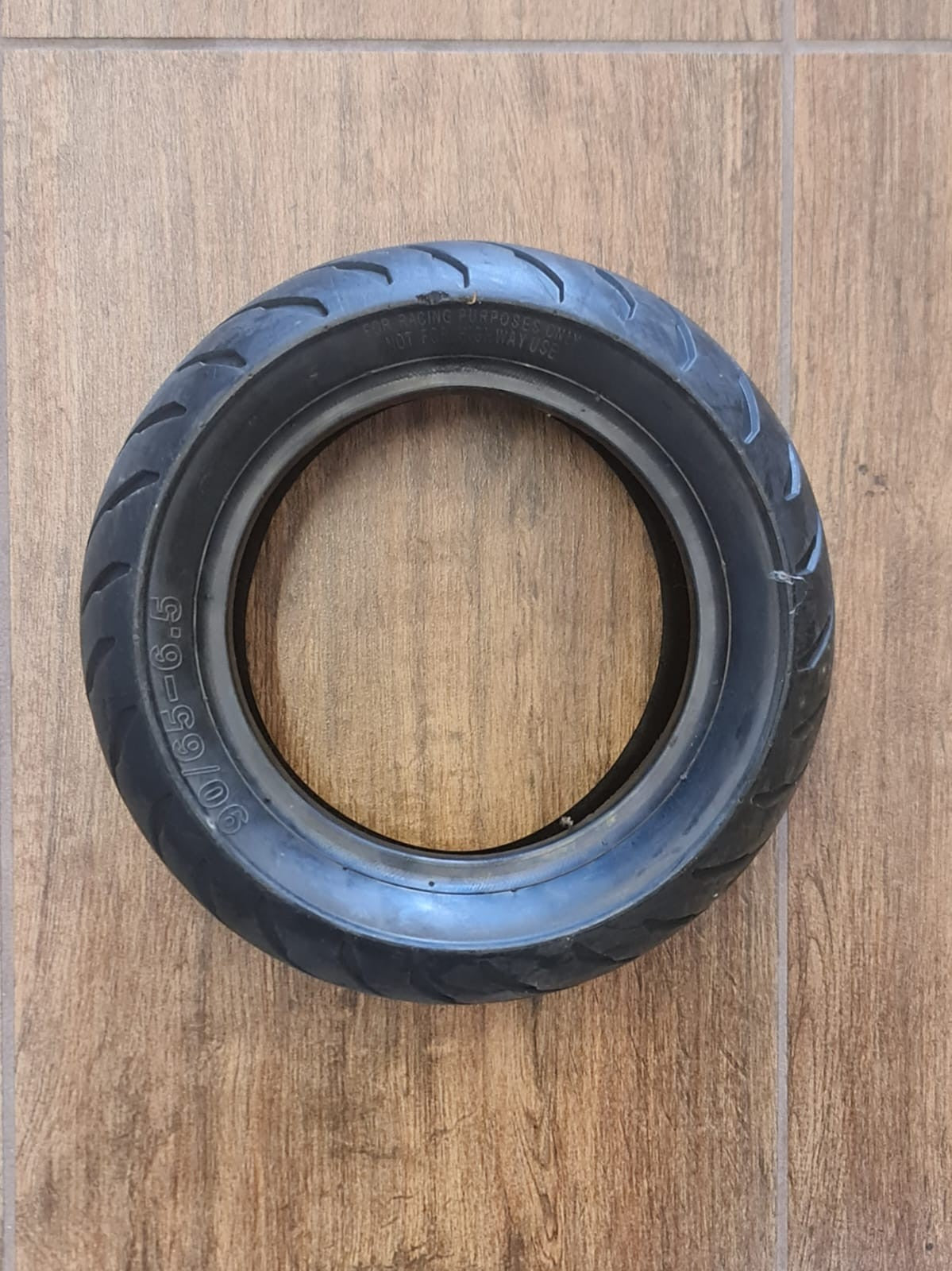 GOMMA ANTERIORE VECCHIA 90/65-6.5 stradale intagliata COPERTONI MINIMOTO GOMME COPERTONE