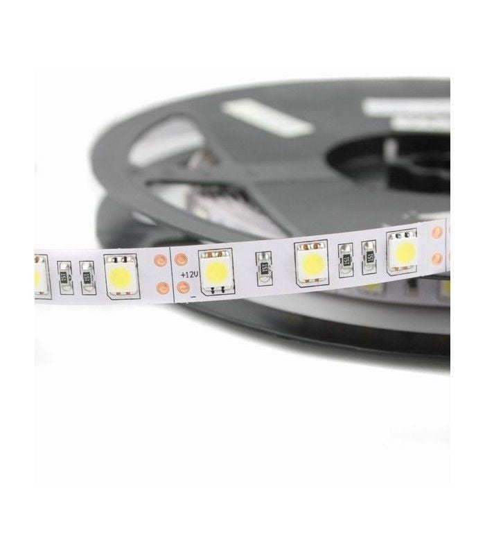 5m Striscia Led 5050 12v 24v IP20 Bianco Freddo Neutro Caldo smd 300led luce strip