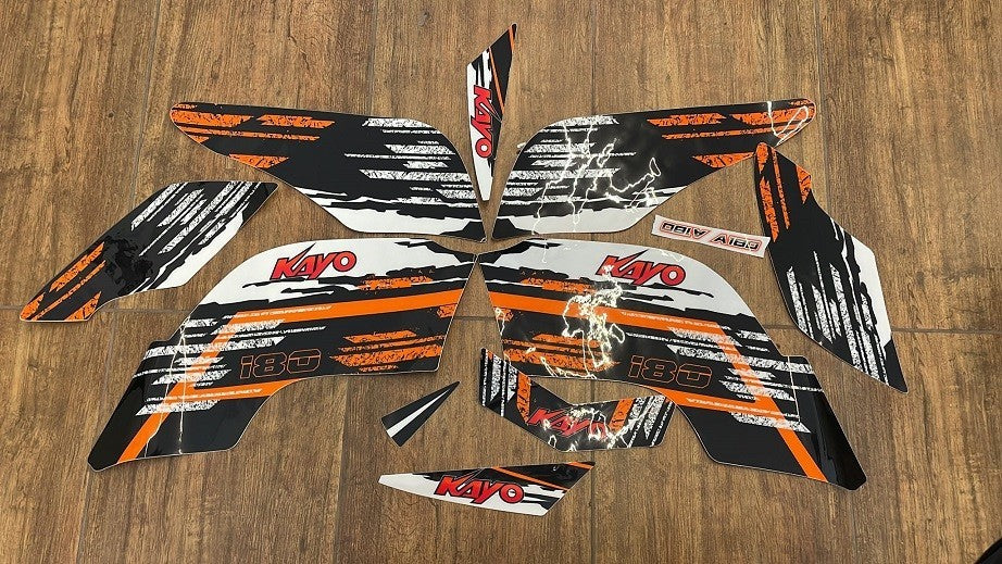KIT ADESIVI PER QUAD KAYO A180 180cc