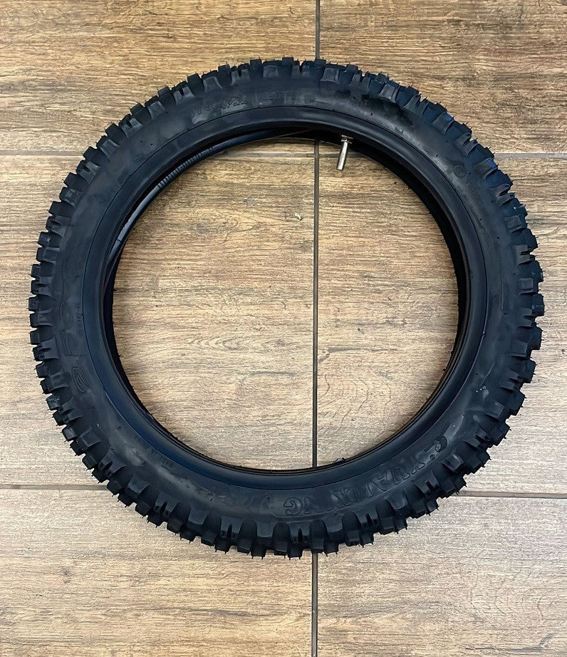 GOMMA ANTERIORE 2.50X12 PER PIT BIKE KAYO TS90 90cc ESCLUSA CAMERA D'ARIA
