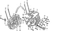 COPPIA CARTER MOTORE 250cc CROSS KAYO K2 BLOCCO CB250-C