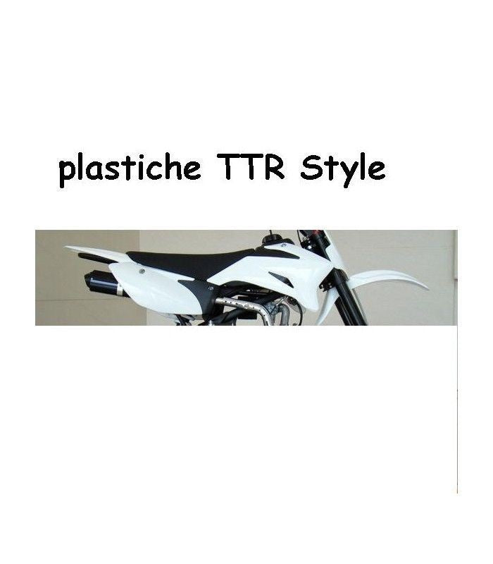 CARENE PLASTICHE PIT BIKE TTR CROSS 125 140 MONSTER BSE complete bianche