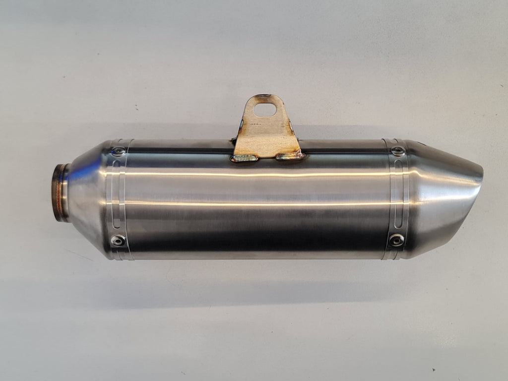 SILENZIATORE IN ACCIAIO TERMINALE PER TUBO DI SCARICO PIT BIKE 38mm