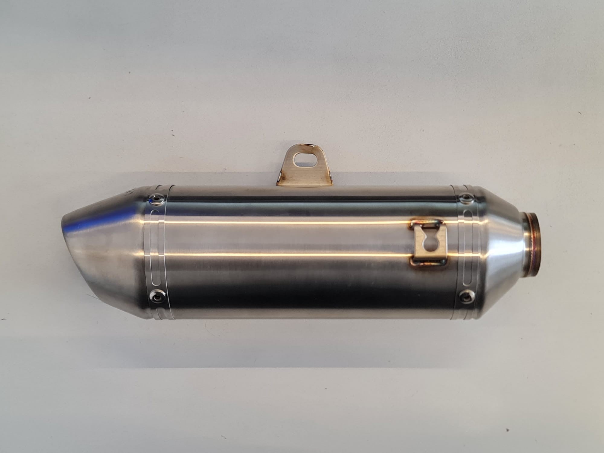 SILENZIATORE IN ACCIAIO TERMINALE PER TUBO DI SCARICO PIT BIKE 38mm