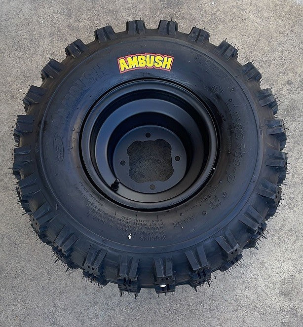 1 COPPIA GOMME CERCHIATE POSTERIORI DESTRA SINISTRA 20X11-9 PER QUAD KAYO A300 300cc