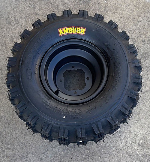 1 COPPIA GOMME CERCHIATE POSTERIORI DESTRA SINISTRA 20X11-9 PER QUAD KAYO A300 300cc