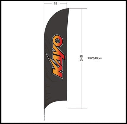 BANDIERA ESPOSITIVA KAYO 75x340