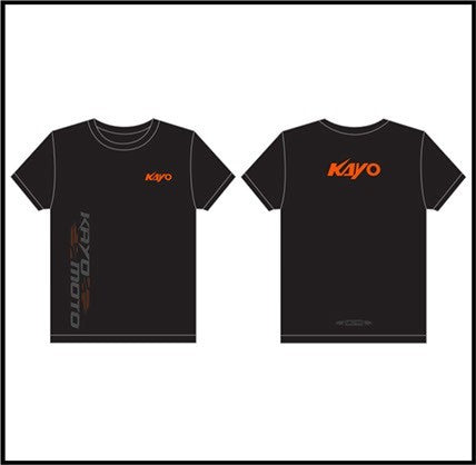 MAGLIETTA KAYO MOTO NERA ARANCIO
