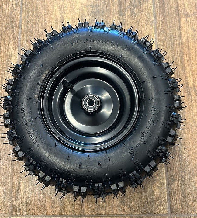 01PZ CERCHIO GOMMATO 4.10-6 anteriore MINIQUAD XXL RAPTOR 49CC 6 pollici - MINIATV ATV QUAD